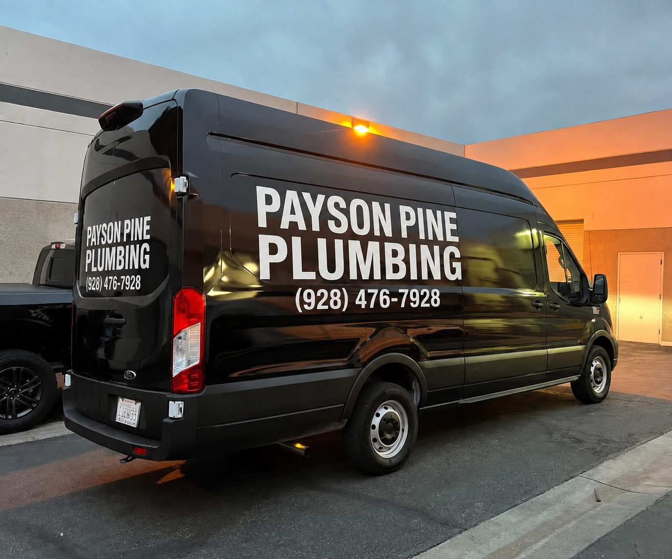 Payson Pine Plumbing service van parked in Payson, Arizona